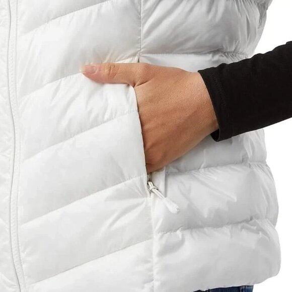 NEW 32 Degrees Heat Women's Size M White Puffer Vest Full Zip - Picture 4 of 9